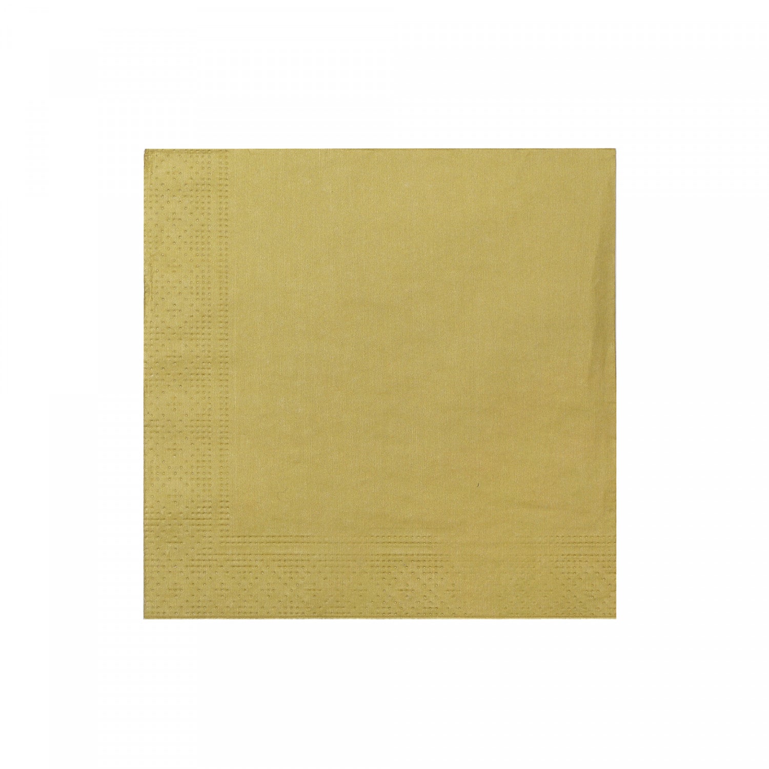 Lot 60 Serviettes En Papier Blancs à Pois Dorés 3 Épaisseurs – 33x33 Cm – Parfait Anniversaire, Mariage, Fête