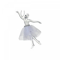 Ornement de ballerine en tutu en organza - ensemble de 12 ornements de Noël