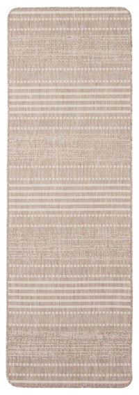 Carpette Wileen taupe - 2 pi 2 po x 6 pi 7 po