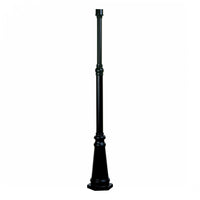  Poteau Classico noir à 1 ampoule 