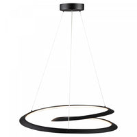 Luminaire suspendu Ara noir à DEL de 30 W