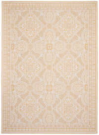 Carpette Neisha Traditional dorée 6 pi 7 po x 9 pi 6 po