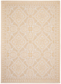 Carpette Neisha Traditional dorée 6 pi 7 po x 9 pi 6 po