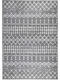 Carpette Lavan grise à motifs marocains 3 x 5