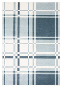 Carpette Roma bleue lavable à la machine - 5 pi 0 po x 7 pi 0 po