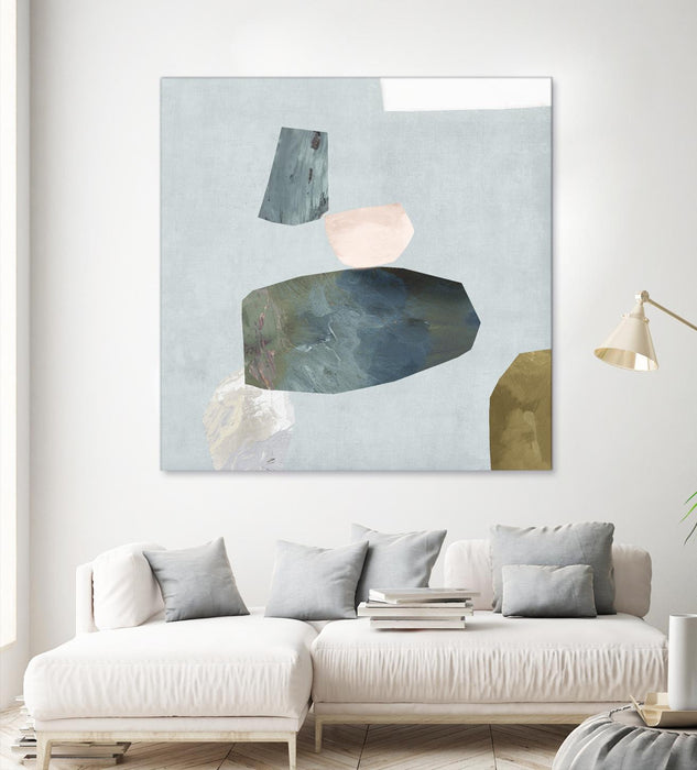 Œuvre d’art murale Giant Art « Assembly Ii » 72 x 72