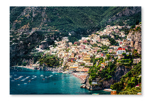  Amazing Amalfi Coast 24 po x 36 po : Cadre d'art mural et panneau de tissu