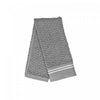 Essuie-mains brodé luxueux 16 x 27 gris clair - ensemble de 6 serviettes