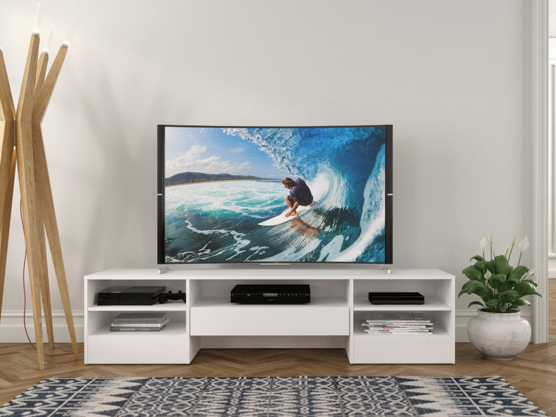 Meuble pour téléviseur Rustik Nordika de 72 po - blanc