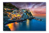  Manarola Village On The Cinque Terre Coast 24 po x 36 po : Cadre d'art mural et panneau de tissu