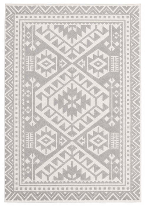 Carpette Gaia gris clair 3 pi 11 po x 5 pi 7 po