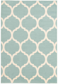 Carpette Aliya turquoise 3 pi 11 po x 5 pi 7 po