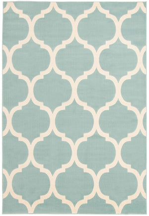 Carpette Aliya turquoise 3 pi 11 po x 5 pi 7 po