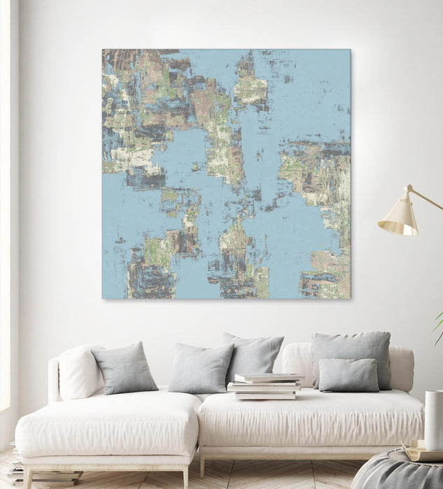 Œuvre d’art murale Giant Art « Memory Block Ii » 72 x 72