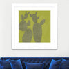 "Opuntia I" Matted and Framed White 30x30 Wall Art