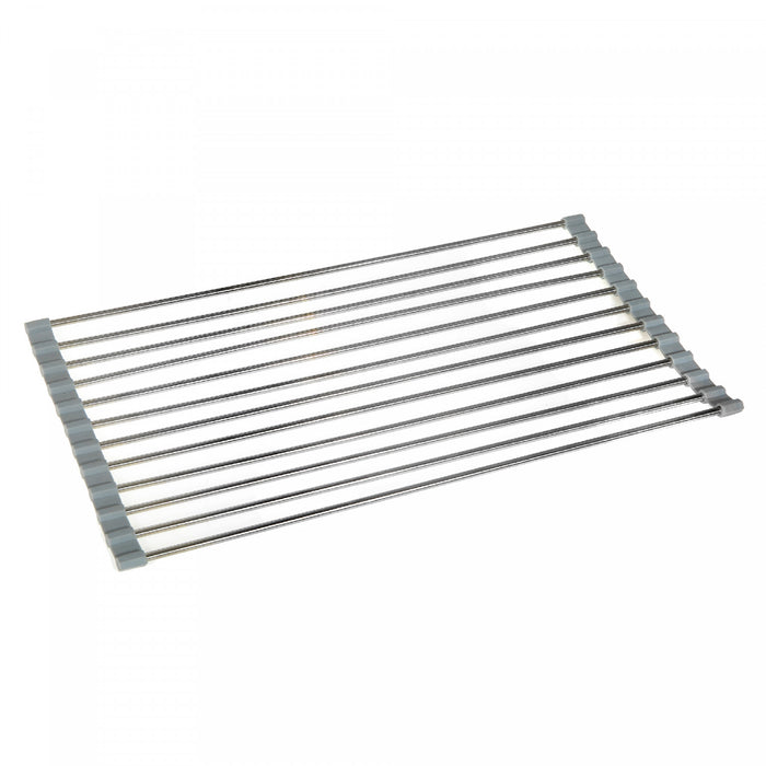 Grille polyvalente en acier inoxydable pour évier