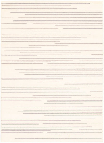 Faith Cream-Silver Area Rug - 7'10" x 10'2"