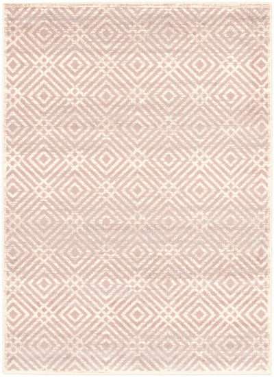 Electra Silver-Rose Area Rug - 3'11" x 5'7"