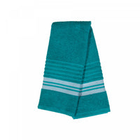 Essuie-mains bleu sarcelle 16 x 27 de luxe - ensemble de 6 serviettes