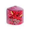 Chandelle pilier parfumée de 2,75 po x 3 po à arôme de délice aux canneberges - ensemble de 4 chandelles
