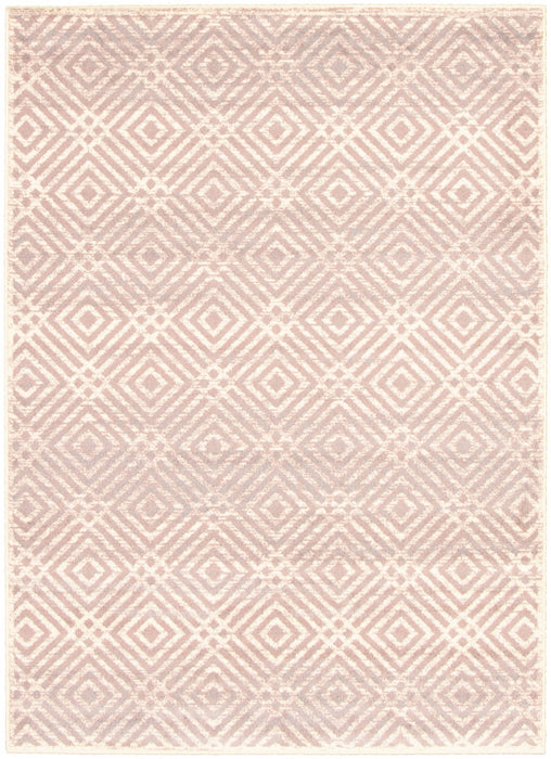 Carpette Electra argent-rose - 5 pi 3 pox 7 pi 3 po
