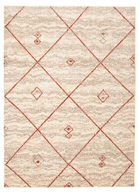 Tapis Grande Ivoire / Rouge 7pi 10 po X 10pi 2po