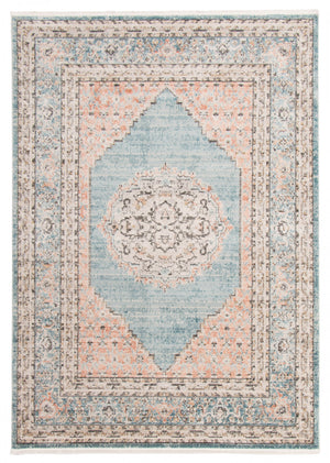 Carpette Zarita bleue 6 pi 7 po x 9 pi 6 po