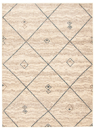Grande Ivory/Blue 6'7" X 9'6" Area Rug