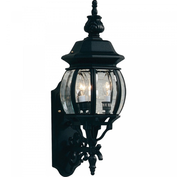 Applique murale Classico noire à 3 ampoules pour l'extérieur