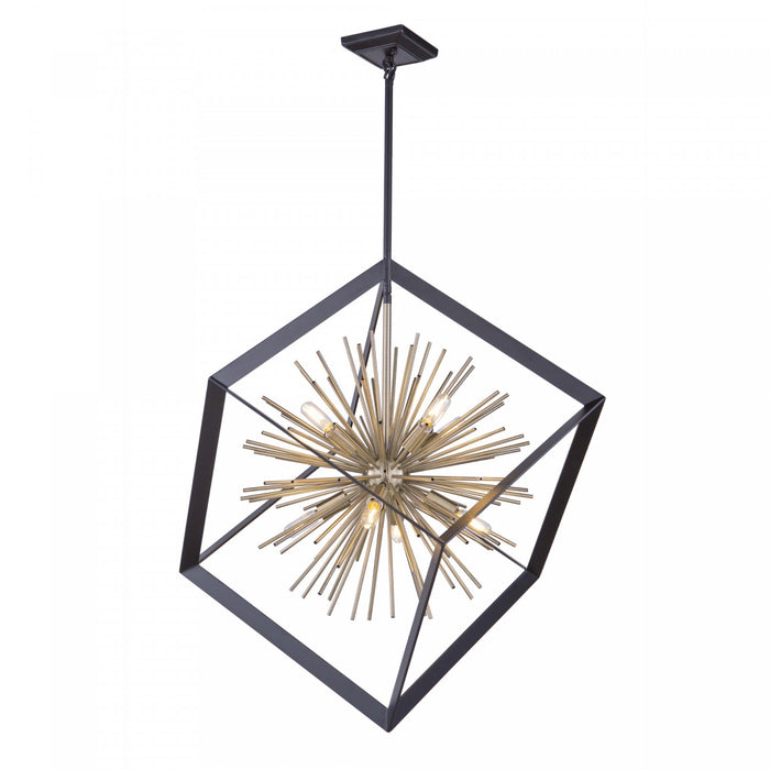 Lustre Sunburst à 8 ampoules