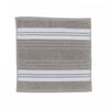 Débarbouillette gris clair 12 x 12 de luxe - ensemble de 6 serviettes