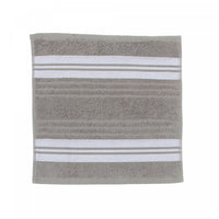 Débarbouillette gris clair 12 x 12 de luxe - ensemble de 6 serviettes