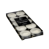 Paquet de 10 bougies chauffe-plats blanches non parfumées - ensemble de 2 paquets de bougies