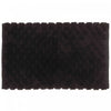 Tapis de salle de bain 20 x 32 blanc tissé à la main avec pompon