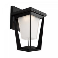Applique murale Waterbury noire à DEL de 10 W pour l'extérieur