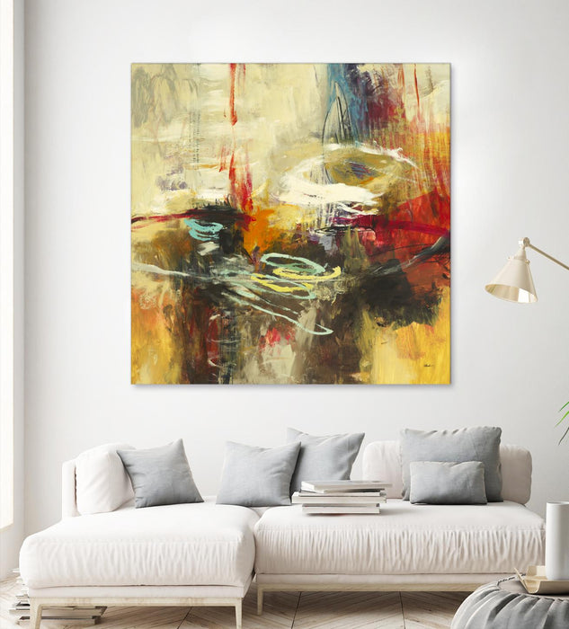Œuvre d’art murale Giant Art « Instictual Beauty Ii » 54 x 54