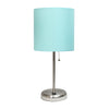 Lampe de table Limelights turquoise avec pied mince et port de recharge USB