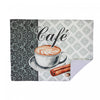 Tapis d’égouttage en microfibre orné d’un café au lait - ensemble de 2
