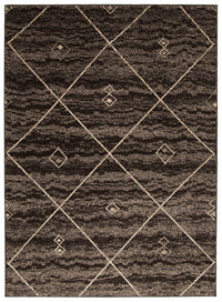 Tapis Grande Marron / Ivoire 6pi 7 po X 9pi 6po