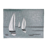Napperon 13 x 18 en tapisserie orné de voiliers - ensemble de 12