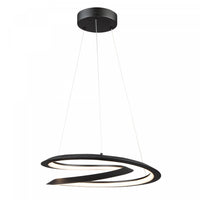  Luminaire suspendu Ara noir à DEL de 24 W 