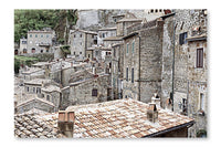  Sorano 16 po x 24 po : Cadre d'art mural et panneau de tissu