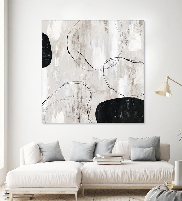 Œuvre d’art murale Giant Art « Falling Stones » 54 x 54