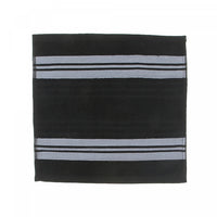 Débarbouillette noire 12 x 12 de luxe - ensemble de 6 serviettes