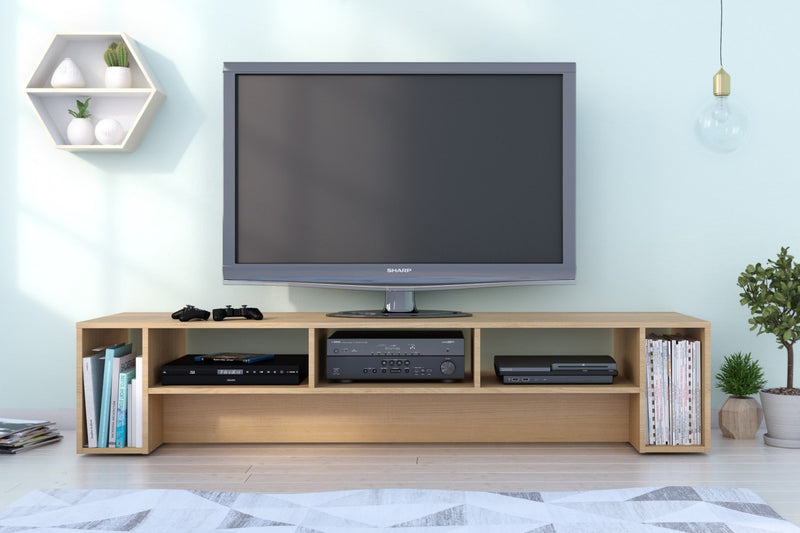 Meuble pour téléviseur Nordika de 72 po - érable naturel