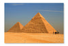  Great Pyramids 16 po x 24 po : Cadre d'art mural et panneau de tissu