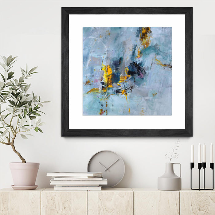 Œuvre d’art murale encadrée noire et mate « Prize Of The Day » 30 x 30