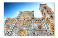 Duomo Cathedral in Florence Italy 24 po x 36 po : Oeuvre d’art murale en panneau de tissu sans cadre