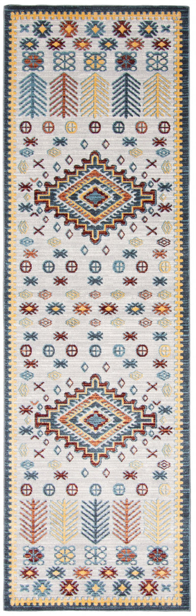 Gypsy Grey Machine Washable Area Rug - 2'6" x 8'0"
