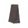 Essuie-mains natté gris anthracite 16 x 27 - ensemble de 6 serviettes